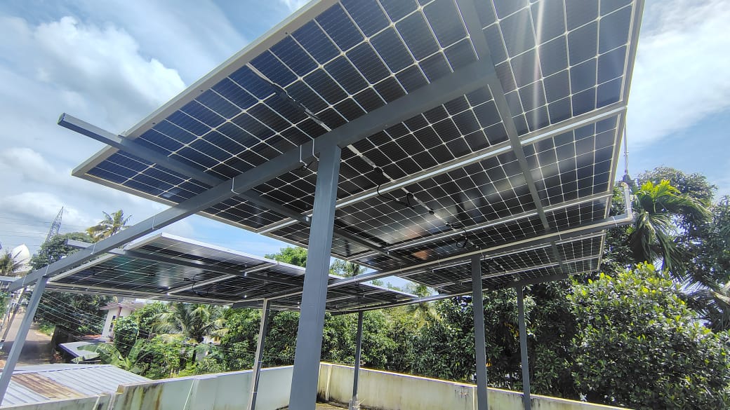 Abdul Rahim – 5 kW solar installation in Edathala