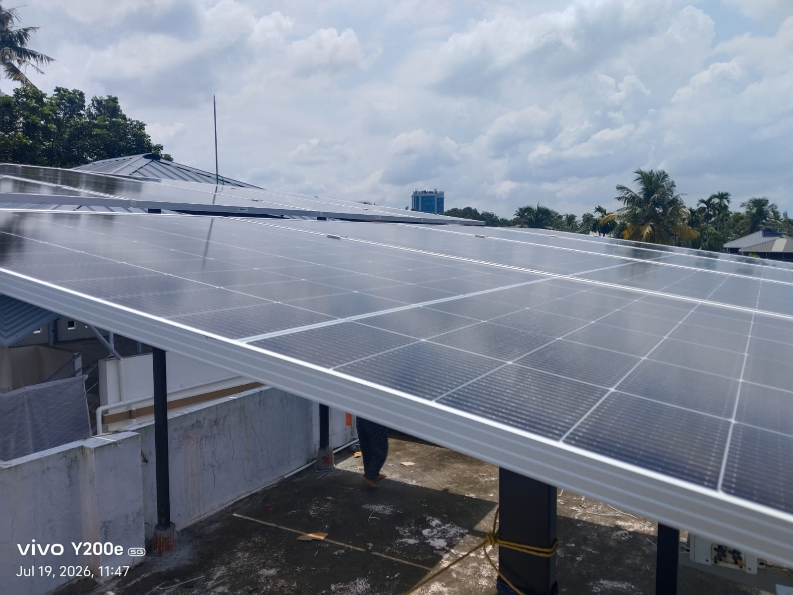 5 kW solar installation for Dhanya V.T. in Palluruthy