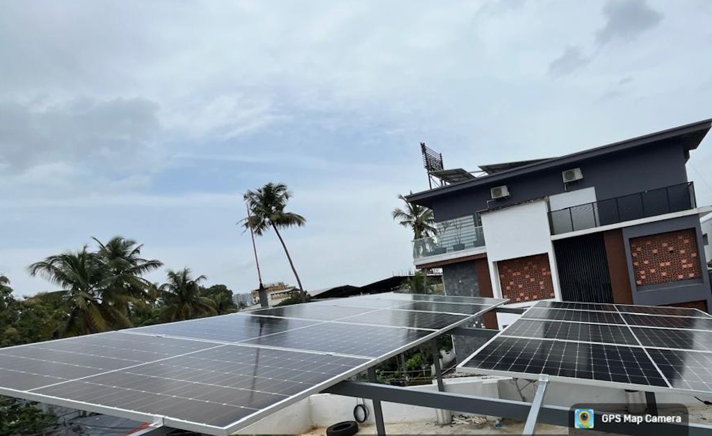 5 kW solar installation for Joseph K.V. in Vennala, Kochi