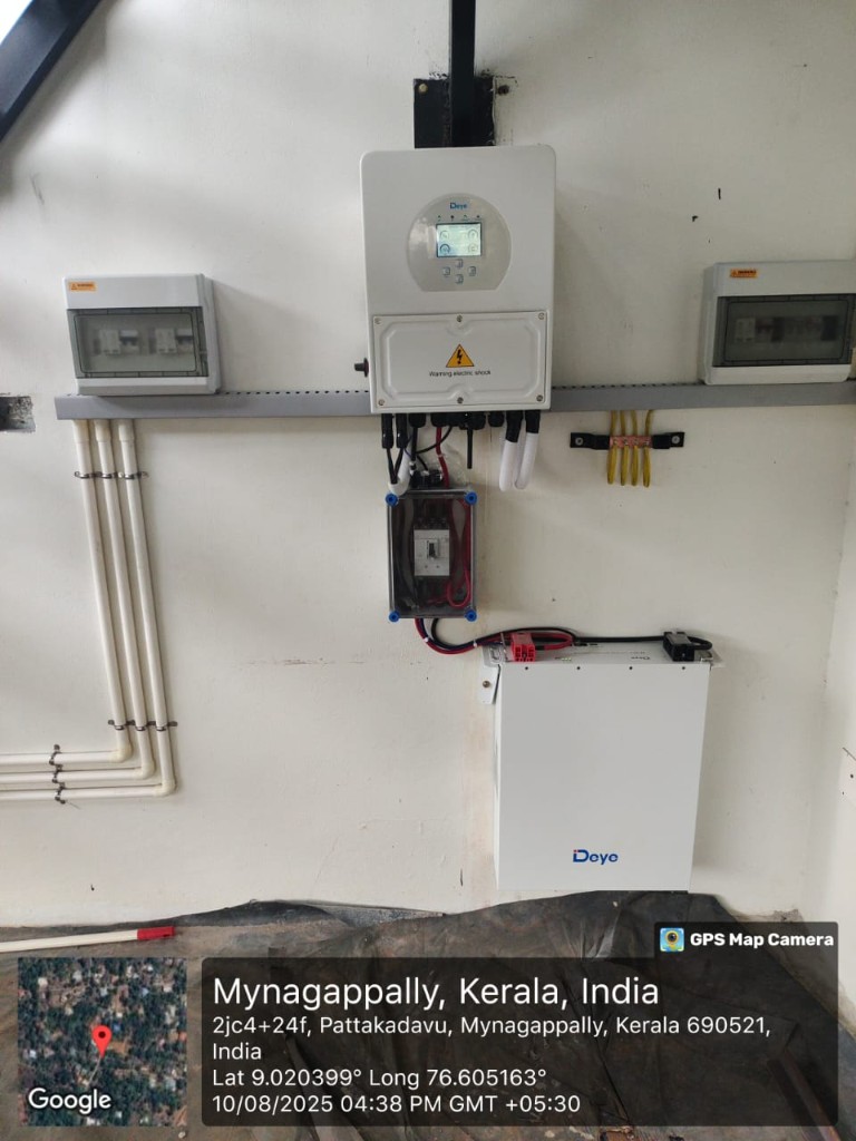 Mariamma — Kollam · 5 kW സോളാർ ഇൻസ്റ്റാളേഷൻ
