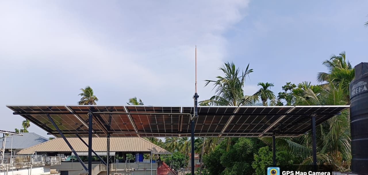 Sajan — Palluruthy · 3 kW സോളാർ ഇൻസ്റ്റാളേഷൻ
