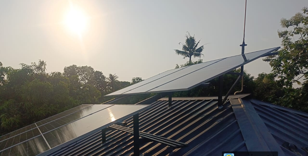 3 kW solar installation for Shamna in Kollam