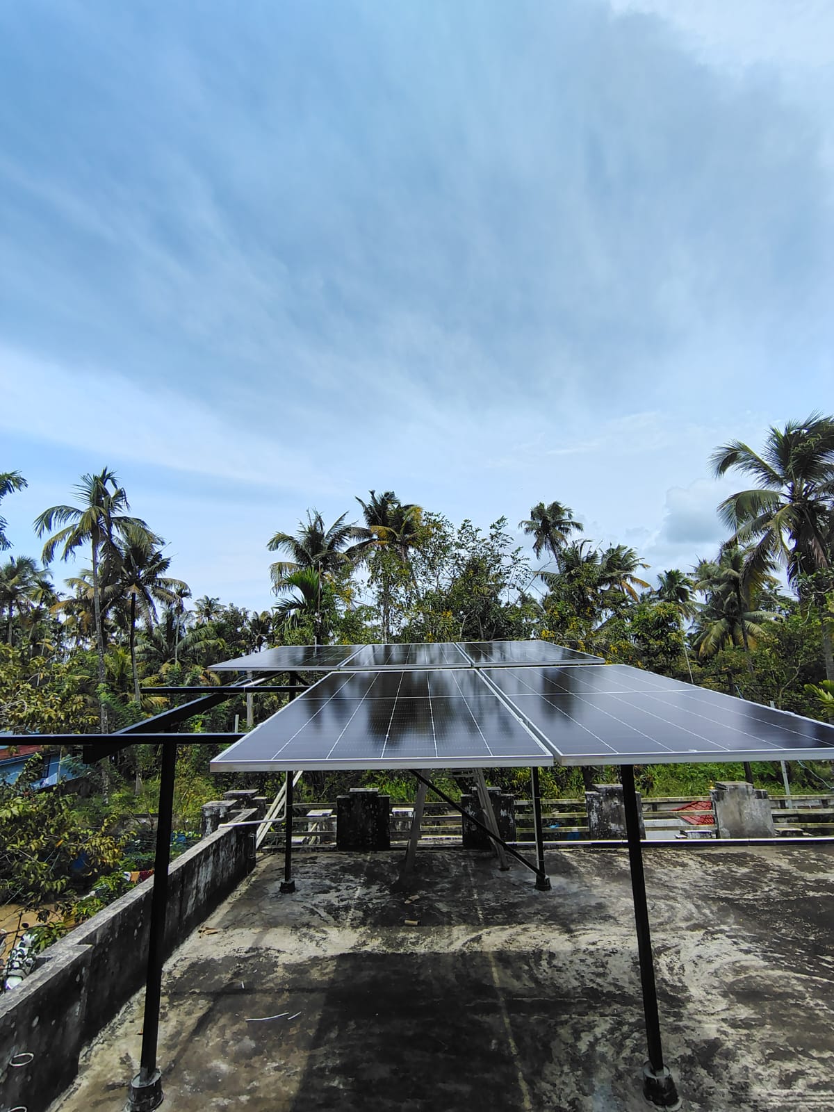 Viswanathan – 3 kW solar installation in Moothakunnam